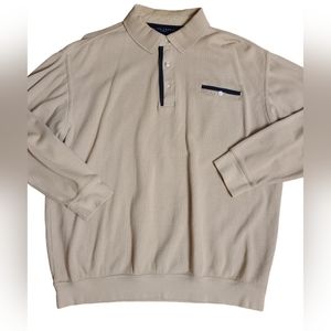 Ivy Crew Classics Mens Beige Long Sleeve Pullover Size XL